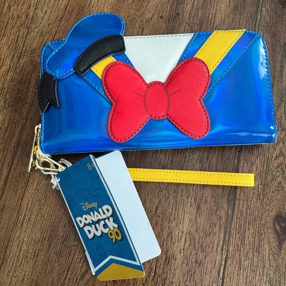 Disney Donald Duck Kids Wallet - Blue, Red, Yellow